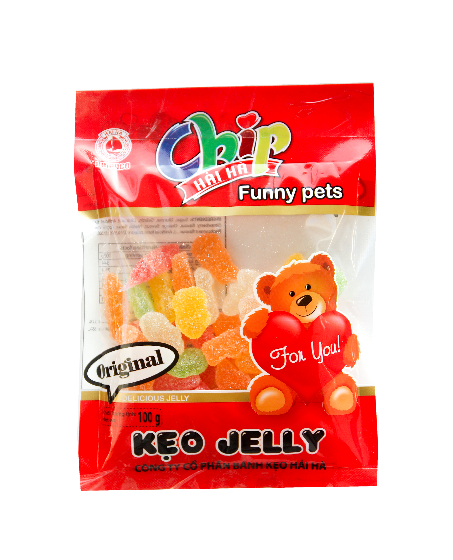 Kẹo Jelly Chip bọc đường 100g